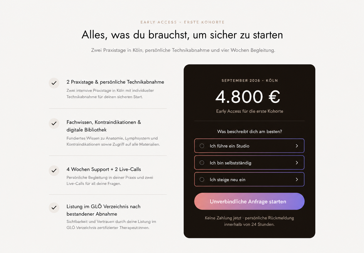 Empfohlenes Desktop-Angebotskonzept